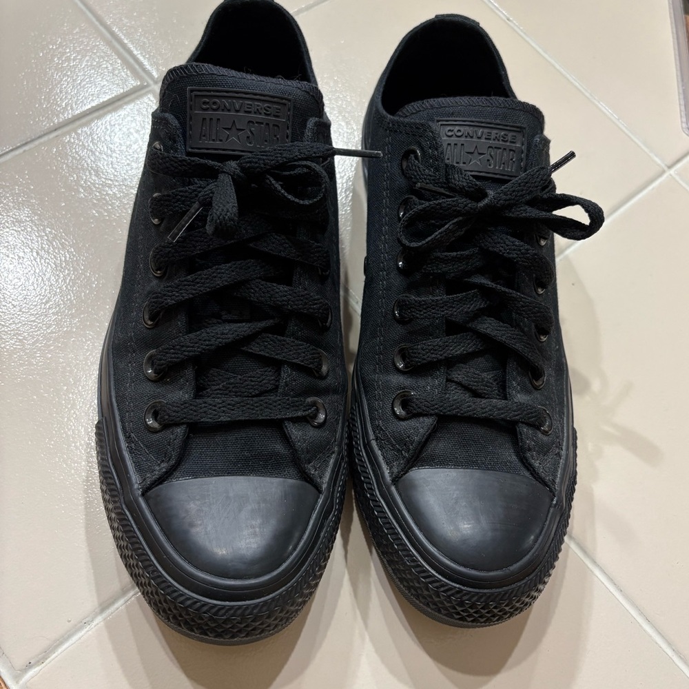 all black Converse